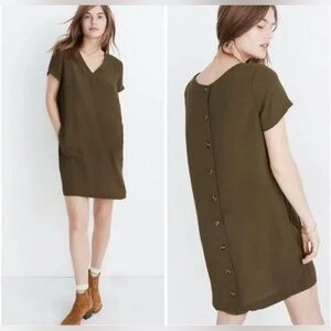 Madewell button-back easy dress Size S Small
